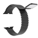 Bracelet de montre magnétique en acier inoxydable à arrangement moléculaire, pour Apple Watch 46mm / 49mm / 45mm / 44mm, pour Apple Watch 42mm / 41mm / 40mm / 38mm