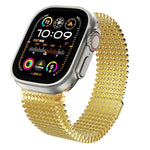 Bracelet de montre magnétique en acier inoxydable à arrangement moléculaire, pour Apple Watch 46mm / 49mm / 45mm / 44mm, pour Apple Watch 42mm / 41mm / 40mm / 38mm
