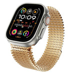 Bracelet de montre magnétique en acier inoxydable à arrangement moléculaire, pour Apple Watch 46mm / 49mm / 45mm / 44mm, pour Apple Watch 42mm / 41mm / 40mm / 38mm