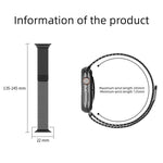 Bracelet de montre magnétique en acier inoxydable à arrangement moléculaire, pour Apple Watch 46mm / 49mm / 45mm / 44mm, pour Apple Watch 42mm / 41mm / 40mm / 38mm