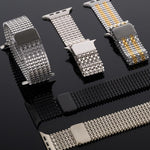 Bracelet de montre magnétique en acier inoxydable à arrangement moléculaire, pour Apple Watch 46mm / 49mm / 45mm / 44mm, pour Apple Watch 42mm / 41mm / 40mm / 38mm