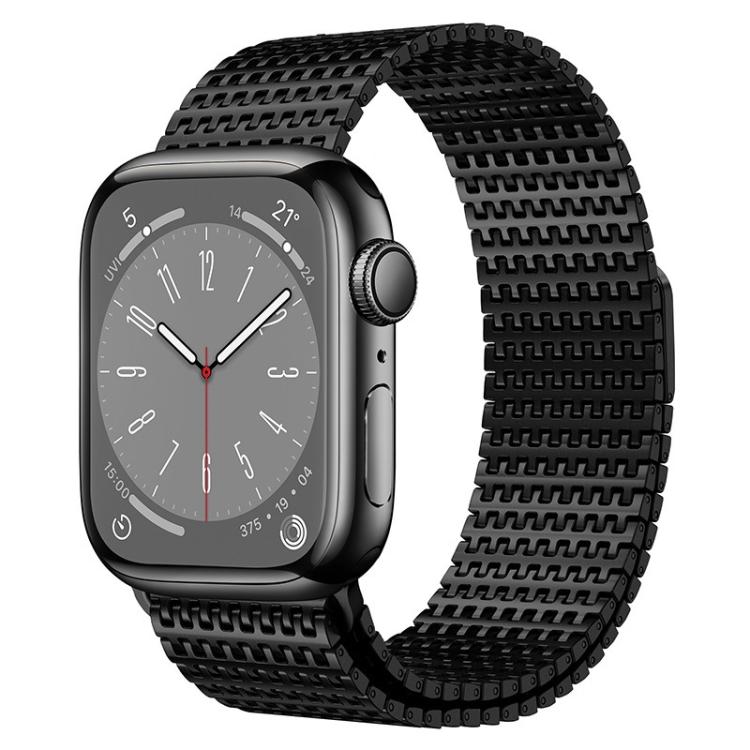 Bracelet de montre magnétique milanais Pin-Chain, pour Apple Watch 46mm / 49mm / 45mm / 44mm, pour Apple Watch 42mm / 41mm / 40mm / 38mm