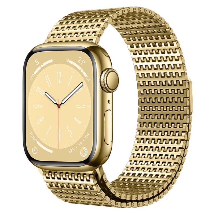 Bracelet de montre magnétique milanais Pin-Chain, pour Apple Watch 46mm / 49mm / 45mm / 44mm, pour Apple Watch 42mm / 41mm / 40mm / 38mm