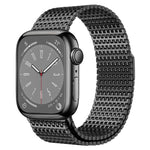 Bracelet de montre magnétique milanais Pin-Chain, pour Apple Watch 46mm / 49mm / 45mm / 44mm, pour Apple Watch 42mm / 41mm / 40mm / 38mm