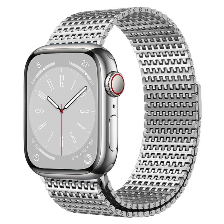 Bracelet de montre magnétique milanais Pin-Chain, pour Apple Watch 46mm / 49mm / 45mm / 44mm, pour Apple Watch 42mm / 41mm / 40mm / 38mm