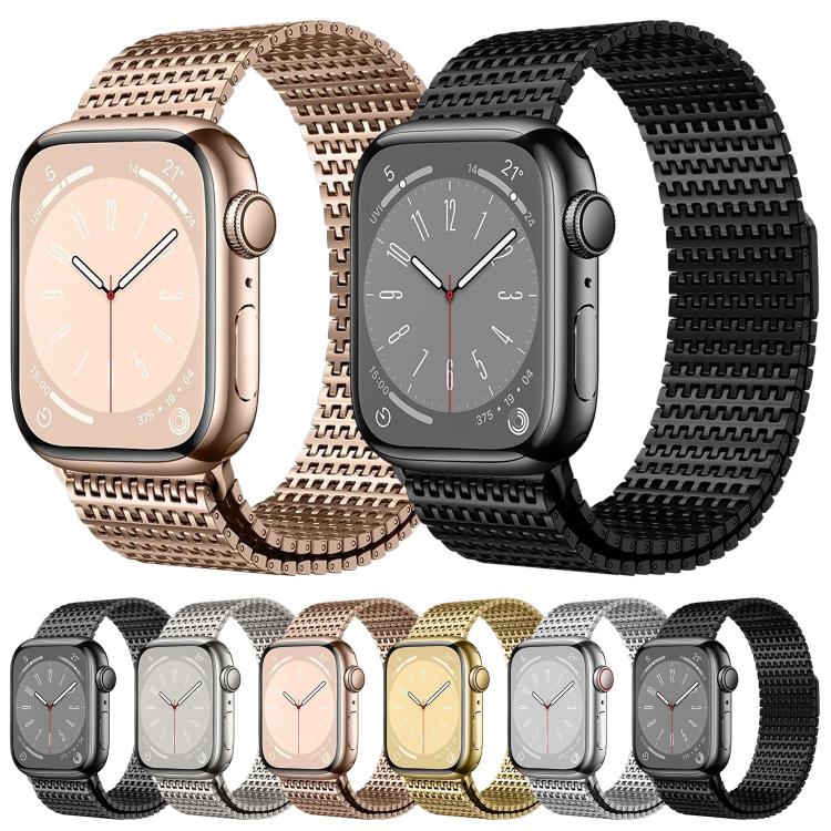 Bracelet de montre magnétique milanais Pin-Chain, pour Apple Watch 46mm / 49mm / 45mm / 44mm, pour Apple Watch 42mm / 41mm / 40mm / 38mm