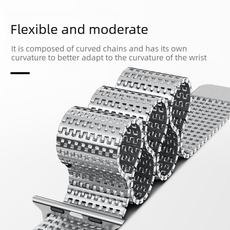Bracelet de montre magnétique milanais Pin-Chain, pour Apple Watch 46mm / 49mm / 45mm / 44mm, pour Apple Watch 42mm / 41mm / 40mm / 38mm