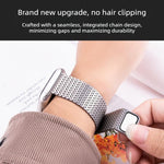 Bracelet de montre magnétique milanais Pin-Chain, pour Apple Watch 46mm / 49mm / 45mm / 44mm, pour Apple Watch 42mm / 41mm / 40mm / 38mm