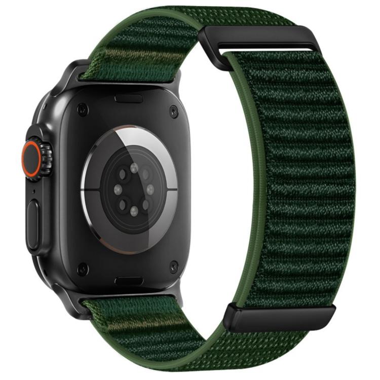 Bracelet de montre en nylon à fermeture auto-agrippante à deux sections, pour Apple Watch 46mm / 49mm / 45mm / 44mm, pour Apple Watch 42mm / 41mm / 40mm / 38mm