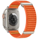 Bracelet de montre en nylon à fermeture auto-agrippante à deux sections, pour Apple Watch 46mm / 49mm / 45mm / 44mm, pour Apple Watch 42mm / 41mm / 40mm / 38mm