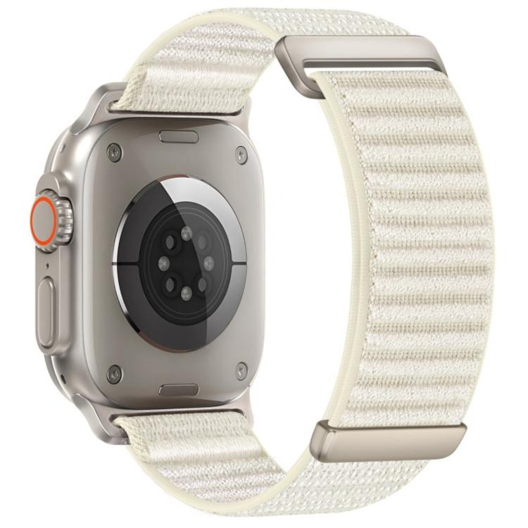 Bracelet de montre en nylon à fermeture auto-agrippante à deux sections, pour Apple Watch 46mm / 49mm / 45mm / 44mm, pour Apple Watch 42mm / 41mm / 40mm / 38mm