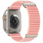 Bracelet de montre en nylon à fermeture auto-agrippante à deux sections, pour Apple Watch 46mm / 49mm / 45mm / 44mm, pour Apple Watch 42mm / 41mm / 40mm / 38mm