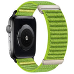 Bracelet de montre en nylon à fermeture auto-agrippante à deux sections, pour Apple Watch 46mm / 49mm / 45mm / 44mm, pour Apple Watch 42mm / 41mm / 40mm / 38mm