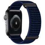 Bracelet de montre en nylon à fermeture auto-agrippante à deux sections, pour Apple Watch 46mm / 49mm / 45mm / 44mm, pour Apple Watch 42mm / 41mm / 40mm / 38mm