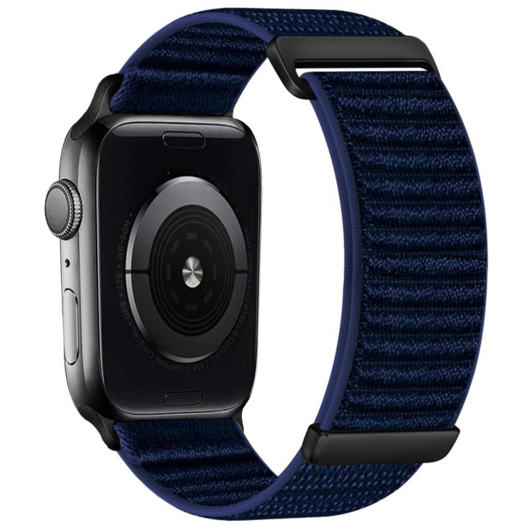 Bracelet de montre en nylon à fermeture auto-agrippante à deux sections, pour Apple Watch 46mm / 49mm / 45mm / 44mm, pour Apple Watch 42mm / 41mm / 40mm / 38mm