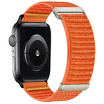 Bracelet de montre en nylon à fermeture auto-agrippante à deux sections, pour Apple Watch 46mm / 49mm / 45mm / 44mm, pour Apple Watch 42mm / 41mm / 40mm / 38mm