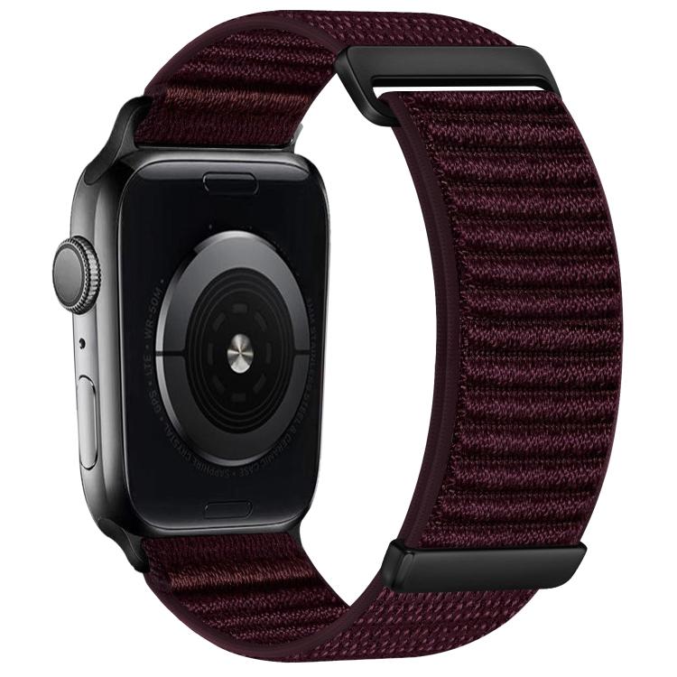 Bracelet de montre en nylon à fermeture auto-agrippante à deux sections, pour Apple Watch 46mm / 49mm / 45mm / 44mm, pour Apple Watch 42mm / 41mm / 40mm / 38mm