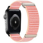 Bracelet de montre en nylon à fermeture auto-agrippante à deux sections, pour Apple Watch 46mm / 49mm / 45mm / 44mm, pour Apple Watch 42mm / 41mm / 40mm / 38mm