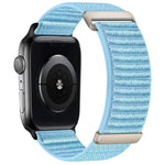 Bracelet de montre en nylon à fermeture auto-agrippante à deux sections, pour Apple Watch 46mm / 49mm / 45mm / 44mm, pour Apple Watch 42mm / 41mm / 40mm / 38mm