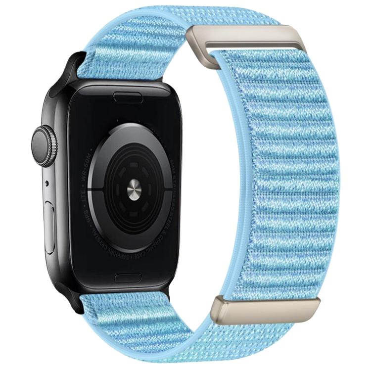 Bracelet de montre en nylon à fermeture auto-agrippante à deux sections, pour Apple Watch 46mm / 49mm / 45mm / 44mm, pour Apple Watch 42mm / 41mm / 40mm / 38mm