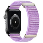Bracelet de montre en nylon à fermeture auto-agrippante à deux sections, pour Apple Watch 46mm / 49mm / 45mm / 44mm, pour Apple Watch 42mm / 41mm / 40mm / 38mm