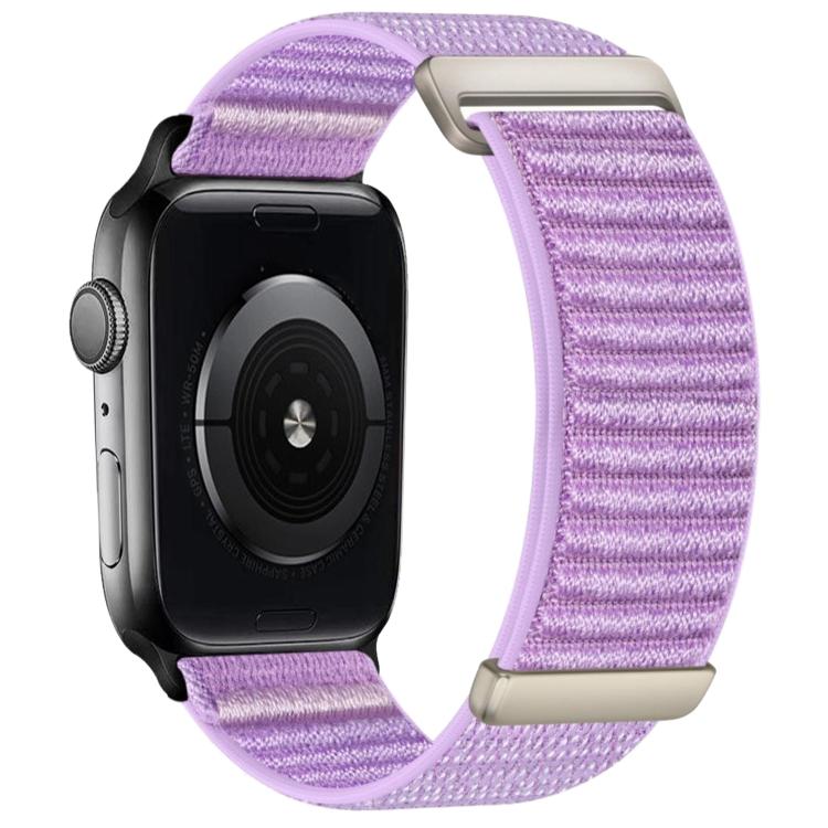 Bracelet de montre en nylon à fermeture auto-agrippante à deux sections, pour Apple Watch 46mm / 49mm / 45mm / 44mm, pour Apple Watch 42mm / 41mm / 40mm / 38mm