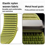 Bracelet de montre en nylon à fermeture auto-agrippante à deux sections, pour Apple Watch 46mm / 49mm / 45mm / 44mm, pour Apple Watch 42mm / 41mm / 40mm / 38mm