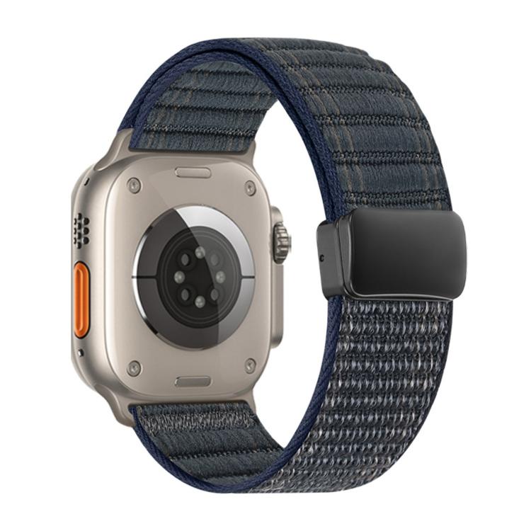 Bracelet de montre en nylon à motif de vagues avec boucle magnétique, pour Apple Watch 46mm / 49mm / 45mm / 44mm, pour Apple Watch 42mm / 41mm / 40mm / 38mm