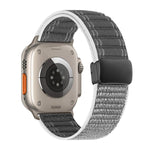 Bracelet de montre en nylon à motif de vagues avec boucle magnétique, pour Apple Watch 46mm / 49mm / 45mm / 44mm, pour Apple Watch 42mm / 41mm / 40mm / 38mm