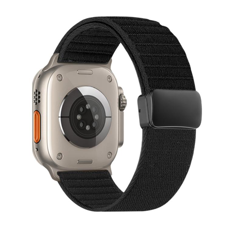 Bracelet de montre en nylon à motif de vagues avec boucle magnétique, pour Apple Watch 46mm / 49mm / 45mm / 44mm, pour Apple Watch 42mm / 41mm / 40mm / 38mm