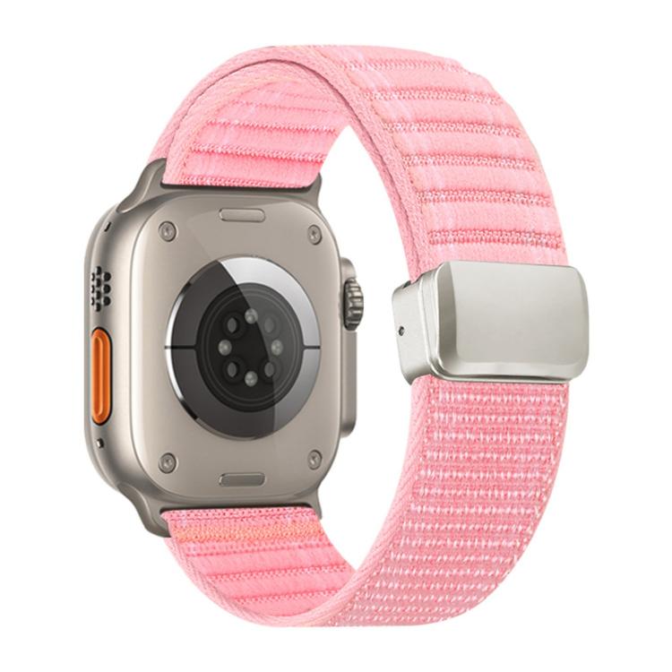 Bracelet de montre en nylon à motif de vagues avec boucle magnétique, pour Apple Watch 46mm / 49mm / 45mm / 44mm, pour Apple Watch 42mm / 41mm / 40mm / 38mm