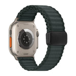 Bracelet de montre en nylon tressé à boucle magnétique tout-terrain, pour Apple Watch 46mm / 49mm / 45mm / 44mm, pour Apple Watch 42mm / 41mm / 40mm / 38mm