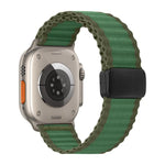 Bracelet de montre en nylon tressé à boucle magnétique tout-terrain, pour Apple Watch 46mm / 49mm / 45mm / 44mm, pour Apple Watch 42mm / 41mm / 40mm / 38mm