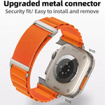 Bracelet de Montre en Nylon C Boucle Deux Sections Haute Montagne, Pour Apple Watch 46mm / 49mm / 45mm / 44mm, Pour Apple Watch 42mm / 41mm / 40mm / 38mm