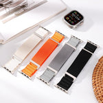 Bracelet de Montre en Nylon C Boucle Deux Sections Haute Montagne, Pour Apple Watch 46mm / 49mm / 45mm / 44mm, Pour Apple Watch 42mm / 41mm / 40mm / 38mm