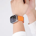 Bracelet de Montre en Nylon C Boucle Deux Sections Haute Montagne, Pour Apple Watch 46mm / 49mm / 45mm / 44mm, Pour Apple Watch 42mm / 41mm / 40mm / 38mm