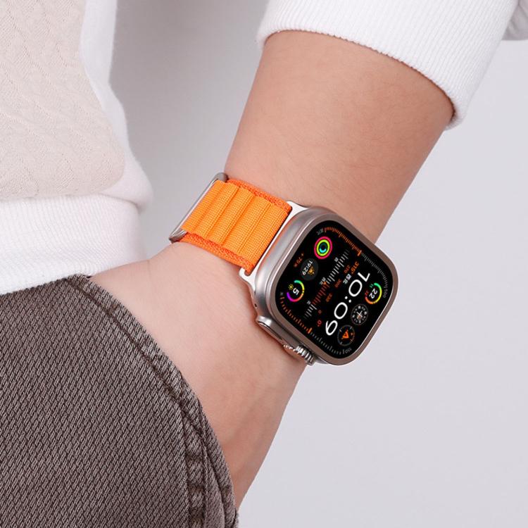 Bracelet de Montre en Nylon C Boucle Deux Sections Haute Montagne, Pour Apple Watch 46mm / 49mm / 45mm / 44mm, Pour Apple Watch 42mm / 41mm / 40mm / 38mm