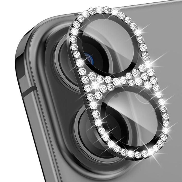 ENKAY Hat-Prince Blink Diamond Film en verre trempé en alliage d'aluminium pour objectif d'appareil photo, pour iPhone 17 Pro Max, pour iPhone 17 Pro, pour iPhone 17
