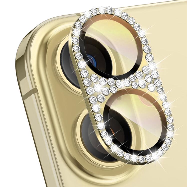 ENKAY Hat-Prince Blink Diamond Film en verre trempé en alliage d'aluminium pour objectif d'appareil photo, pour iPhone 17 Pro Max, pour iPhone 17 Pro, pour iPhone 17