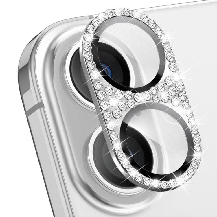 ENKAY Hat-Prince Blink Diamond Film en verre trempé en alliage d'aluminium pour objectif d'appareil photo, pour iPhone 17 Pro Max, pour iPhone 17 Pro, pour iPhone 17
