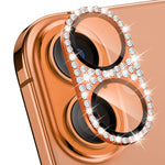 ENKAY Hat-Prince Blink Diamond Film en verre trempé en alliage d'aluminium pour objectif d'appareil photo, pour iPhone 17 Pro Max, pour iPhone 17 Pro, pour iPhone 17
