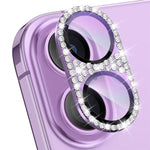 ENKAY Hat-Prince Blink Diamond Film en verre trempé en alliage d'aluminium pour objectif d'appareil photo, pour iPhone 17 Pro Max, pour iPhone 17 Pro, pour iPhone 17