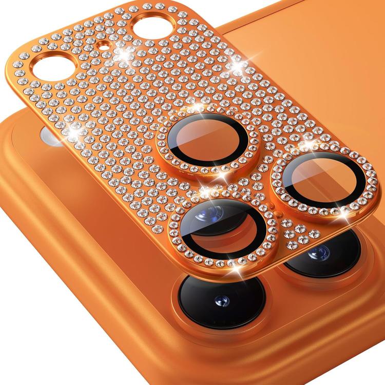 ENKAY Hat-Prince Blink Diamond Film en verre trempé en alliage d'aluminium pour objectif d'appareil photo, pour iPhone 17 Pro Max, pour iPhone 17 Pro, pour iPhone 17