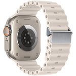 Bracelet de montre en silicone Ocean à boucle magnétique reconditionné, pour Apple Watch 46mm / 49mm / 45mm / 44mm, pour Apple Watch 42mm / 41mm / 40mm / 38mm