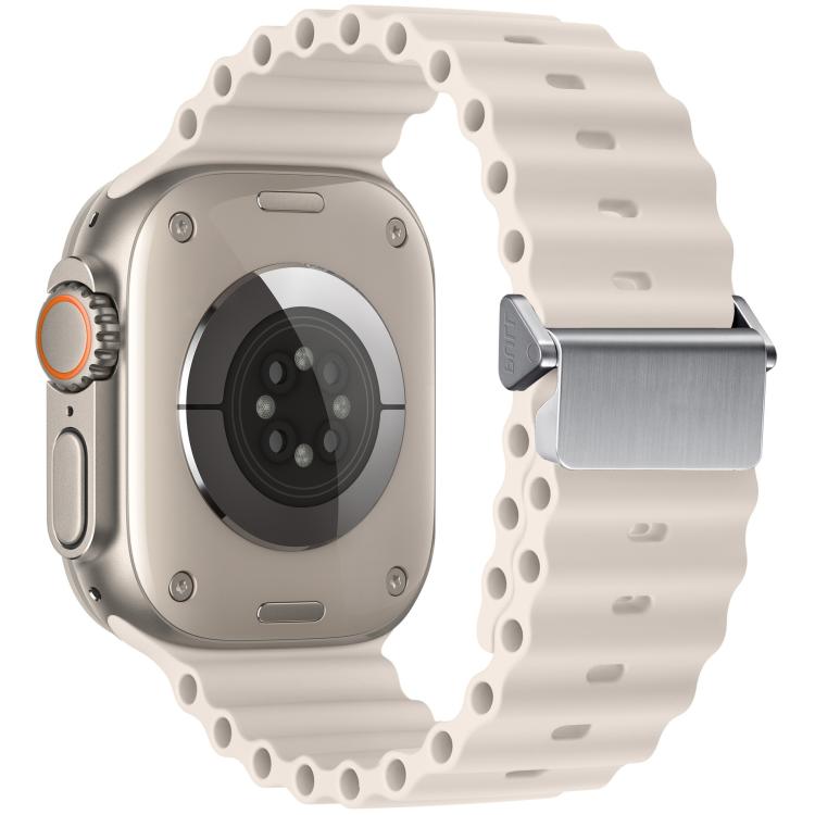Bracelet de montre en silicone Ocean à boucle magnétique reconditionné, pour Apple Watch 46mm / 49mm / 45mm / 44mm, pour Apple Watch 42mm / 41mm / 40mm / 38mm