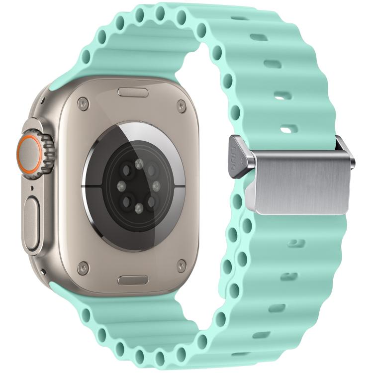 Bracelet de montre en silicone Ocean à boucle magnétique reconditionné, pour Apple Watch 46mm / 49mm / 45mm / 44mm, pour Apple Watch 42mm / 41mm / 40mm / 38mm