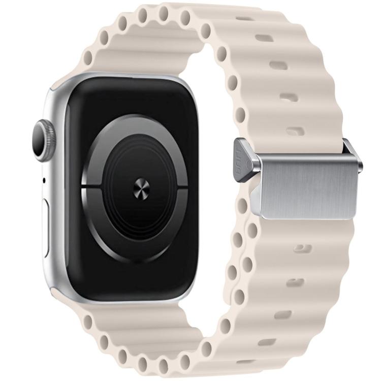 Bracelet de montre en silicone Ocean à boucle magnétique reconditionné, pour Apple Watch 46mm / 49mm / 45mm / 44mm, pour Apple Watch 42mm / 41mm / 40mm / 38mm