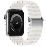 Bracelet de montre en silicone Ocean à boucle magnétique reconditionné, pour Apple Watch 46mm / 49mm / 45mm / 44mm, pour Apple Watch 42mm / 41mm / 40mm / 38mm