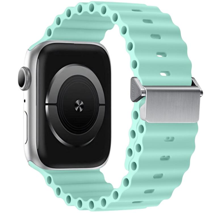 Bracelet de montre en silicone Ocean à boucle magnétique reconditionné, pour Apple Watch 46mm / 49mm / 45mm / 44mm, pour Apple Watch 42mm / 41mm / 40mm / 38mm