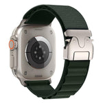 Bracelet de montre en nylon avec boucle parachute pour Apple Watch 46 mm / 49 mm / 45 mm / 44 mm, pour Apple Watch 42 mm / 41 mm / 40 mm / 38 mm